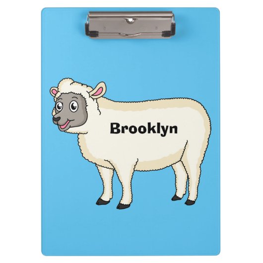 Niedlicher Cartoon Klemmbrett (Vorderseite)