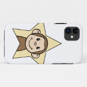 Niedlicher Cartoon-Klipp-Kunst-Affe mit Case-Mate iPhone Hülle (Rückseite (Horizontal))