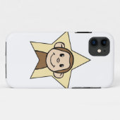 Niedlicher Cartoon-Klipp-Kunst-Affe mit Case-Mate iPhone Hülle (Rückseite (Horizontal))