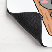 Niedlicher Cartoon-Koala betreffen Eukalyptus-Baum Mousepad (Ecke)