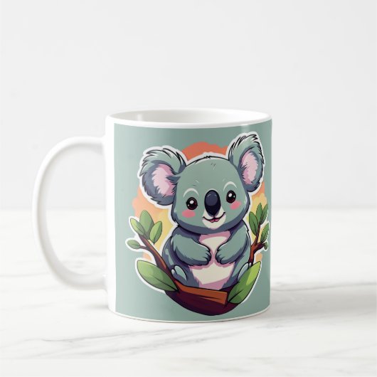 Niedlicher Cartoon Koala Kaffeetasse (Links)