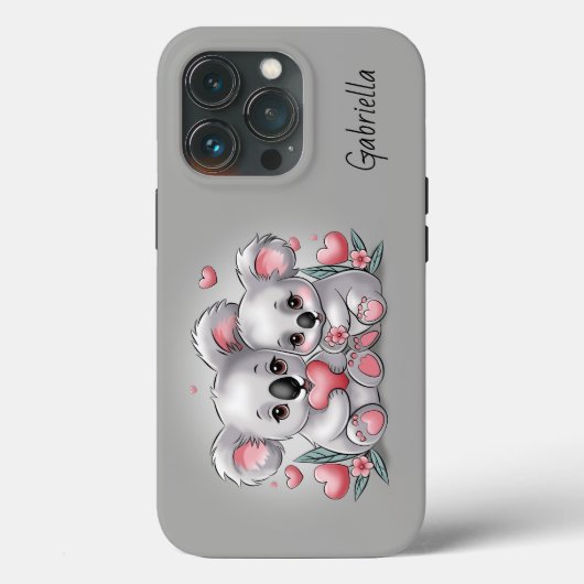Niedlicher Cartoon Koala Liebhaber Herzlich Willko Case-Mate iPhone Hülle (Rückseite)
