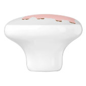 Niedlicher Cartoon Koch Tragen eines Koch-Hat Keramikknauf (Seitenansicht)