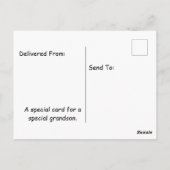 niedlicher Cartoon Komodo Dragon Geburtstag Postkarte (Rückseite)