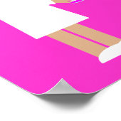 Niedlicher Cartoon Krankenschwester gibt Kindermed Poster (Ecke)