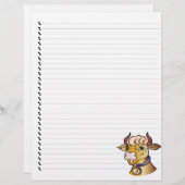 Niedlicher Cartoon Kuh Linken Pet Letterhead (Vorne/Hinten)