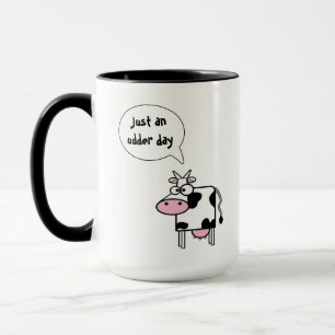 Niedlicher Cartoon Kuh Udder Day Tasse