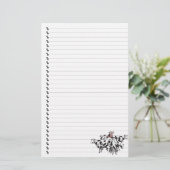 Niedlicher Cartoon Kuhherde Lined Pet Geschirr Briefpapier (Stehend Vorderseite)