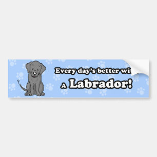 Niedlicher Cartoon-Labrador-Autoaufkleber Autoaufkleber
