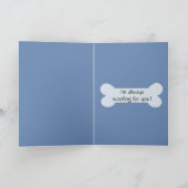 Niedlicher Cartoon Labrador Retriever Grußkarte Karte (Innenseite)