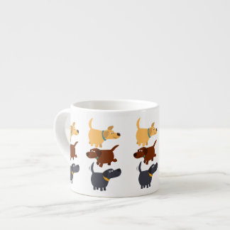 Niedlicher Cartoon Labradors in 3 Aromen Espresso Espressotasse