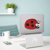 Niedlicher Cartoon Ladybug Aufkleber (Laptop auf Schreibtisch)