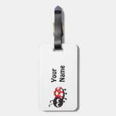 Niedlicher Cartoon Ladybug Gepäckanhänger (Rückseite vertikal)