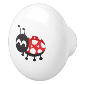 Niedlicher Cartoon Ladybug Keramikknauf (Rechts)