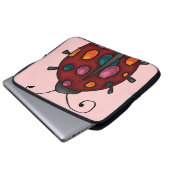 Niedlicher Cartoon Ladybug Laptopschutzhülle (Vorne Knopf)