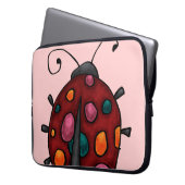 Niedlicher Cartoon Ladybug Laptopschutzhülle (Vorderseite Links)