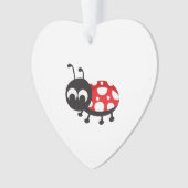 Niedlicher Cartoon Ladybug Ornament (Vorderseite)