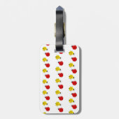 Niedlicher Cartoon Ladybugs in rot und gelb Gepäckanhänger (Rückseite vertikal)