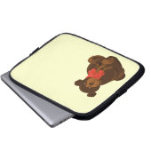 Niedlicher Cartoon Laptopschutzhülle (Vorne Knopf)
