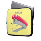 Niedlicher Cartoon Laptopschutzhülle (Vorderseite Links)