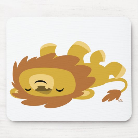 Niedlicher Cartoon Lazy Lion mousepad (Vorne)