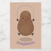 Niedlicher Cartoon Lebensmitteletikett (Einzelnes Label)