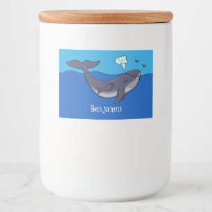 Niedlicher Cartoon Lebensmitteletikett