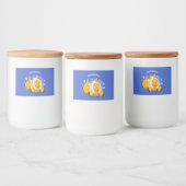 Niedlicher Cartoon Lebensmitteletikett (Flaschen)