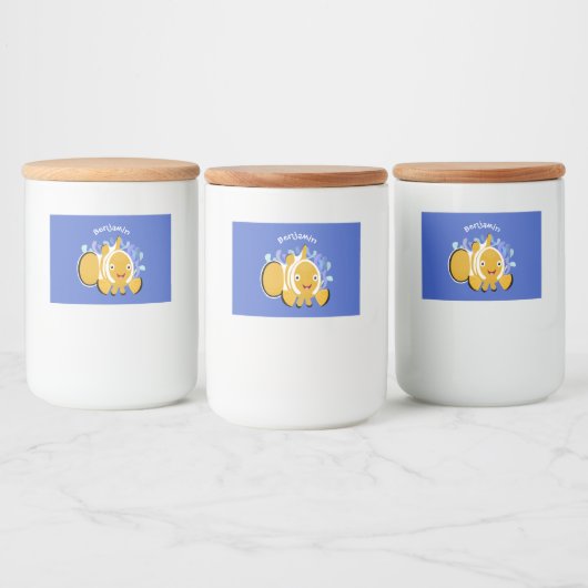 Niedlicher Cartoon Lebensmitteletikett (Flaschen)