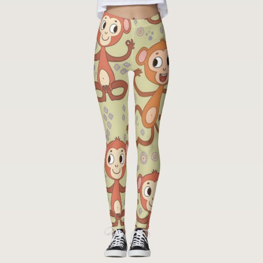 Niedlicher Cartoon Leggings (Vorderseite)