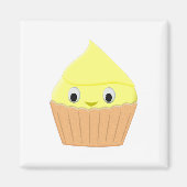 Niedlicher Cartoon Lemon Cupcake Magnet (Vorne)