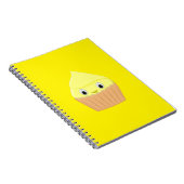 Niedlicher Cartoon Lemon Cupcake Notizblock (Rechte Seite)
