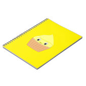 Niedlicher Cartoon Lemon Cupcake Notizblock (Linke Seite)