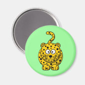 Niedlicher Cartoon Leopard Magnet (Vorderseite/Rückseite)