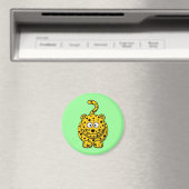 Niedlicher Cartoon Leopard Magnet (In Situ (Geschirrspüler))