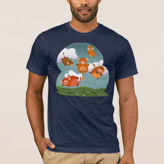 Niedlicher Cartoon Levitalisierung des T - Shirt v