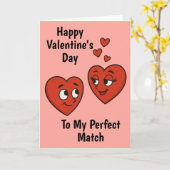 Niedlicher Cartoon Liebe Herzens Valentinstag Karte (Gelbe Blume)