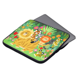 Niedlicher Cartoon Liger und Friends Laptop-Sieb Laptopschutzhülle