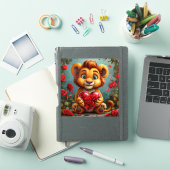Niedlicher Cartoon Lion Aufkleber (iPad Hülle)