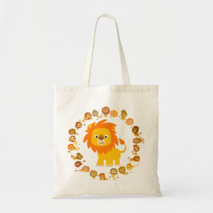 Niedlicher Cartoon Lion Mandala Bag Tragetasche