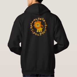 Niedlicher Cartoon Lion Mandala Hoodie