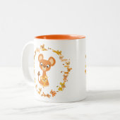 Niedlicher Cartoon Lionesses Mandala Tasse (Vorderseite Links)