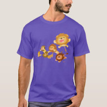 Niedlicher Cartoon Lions Parade T - Shirt