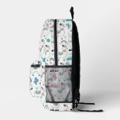 Niedlicher Cartoon Llama Pattern Bedruckter Rucksack (Rechts)