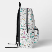 Niedlicher Cartoon Llama Pattern Bedruckter Rucksack (Links)