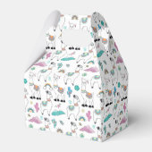 Niedlicher Cartoon Llama Pattern Geschenkschachtel (Rückseite)