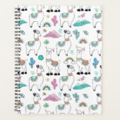 Niedlicher Cartoon Llama Pattern Planer (Vorderseite)