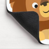 Niedlicher Cartoon Löwe Vater und Cub Mousepad (Ecke)