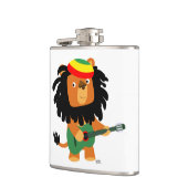 Niedlicher Cartoon Löwe von Zion Hip Flask Flachmann (Links)