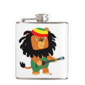 Niedlicher Cartoon Löwe von Zion Hip Flask Flachmann (Vorderseite)